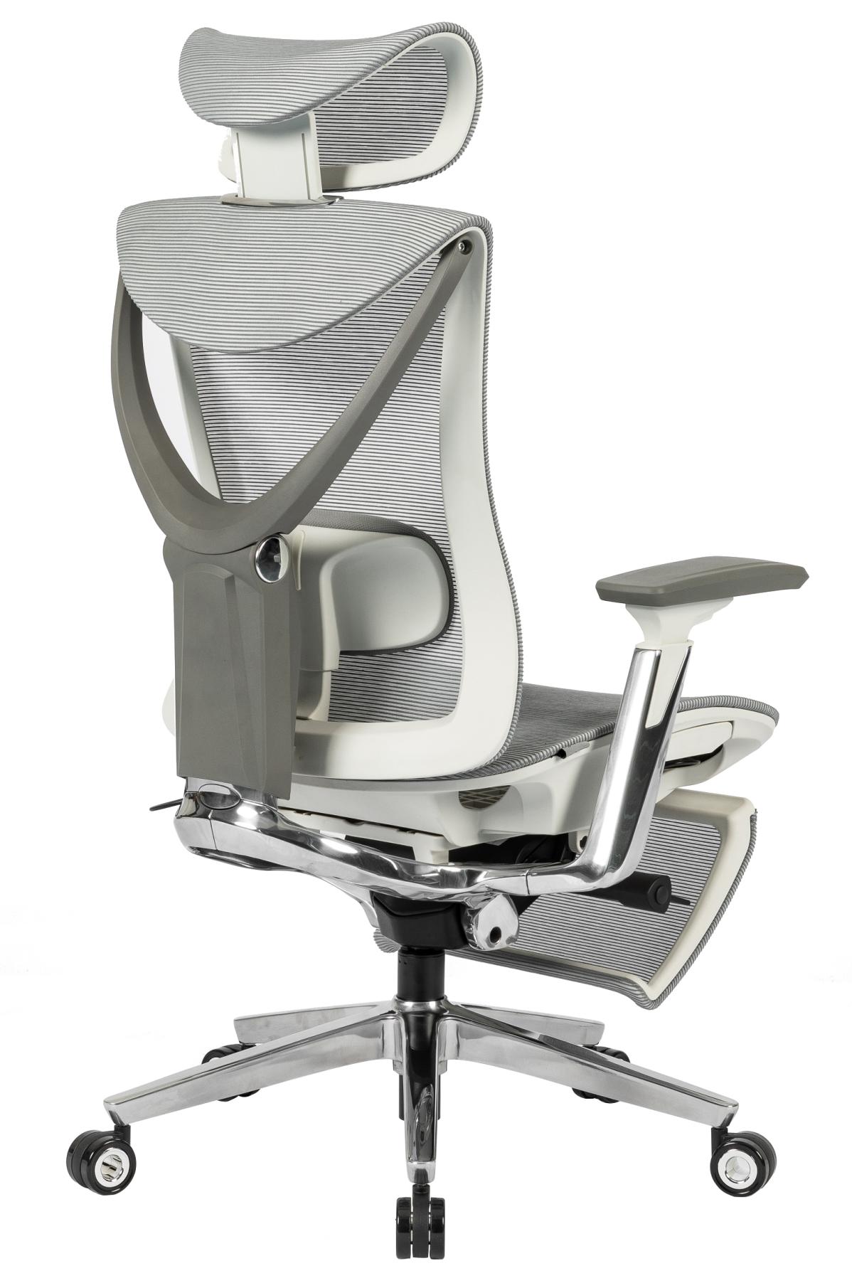 Крісло S1 Mesh Pro Max Senior ErgoChair Platinum Alpine Grey, фото 3