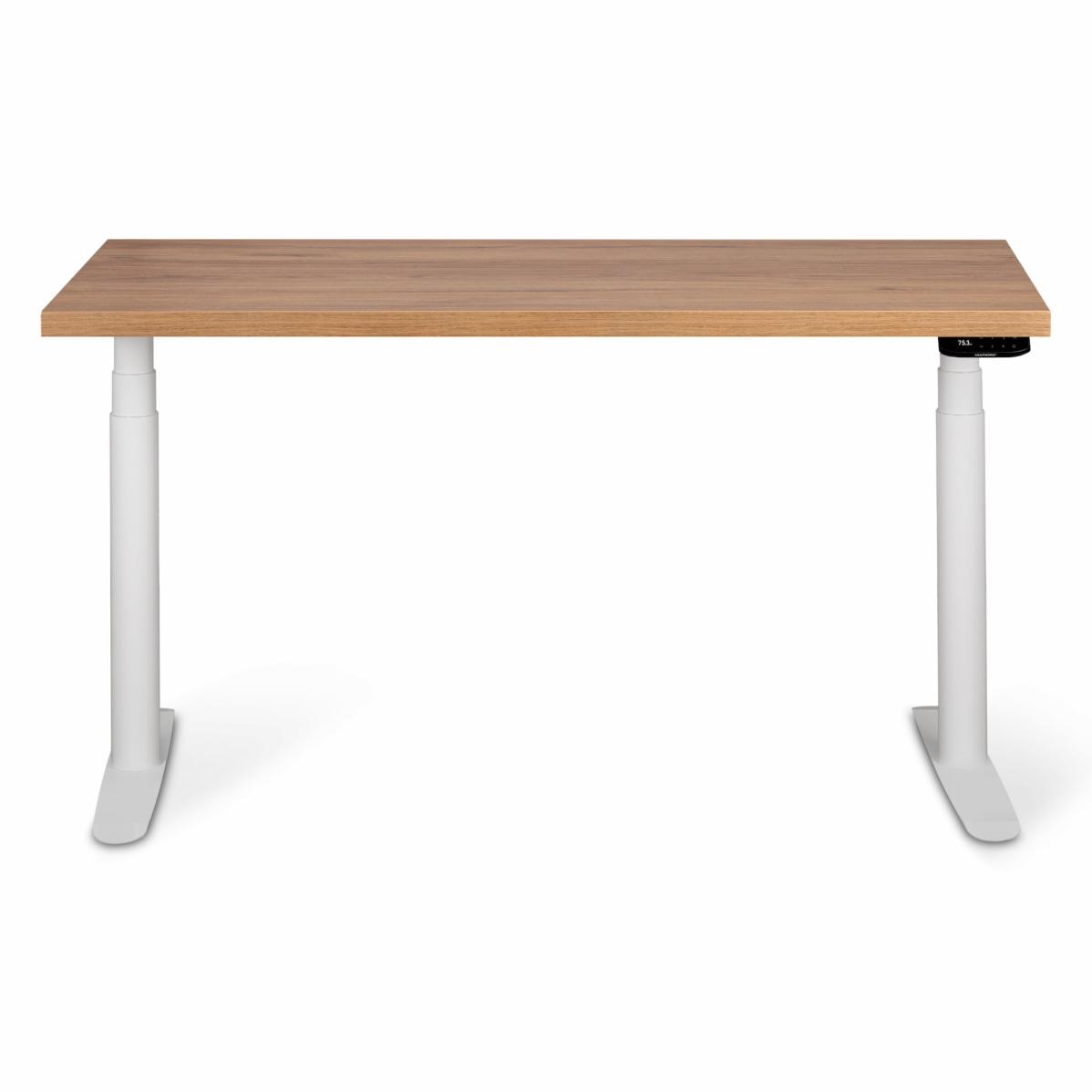Регулируемый стол AdapDesk Smart 2 Motor Pro Speed 36мм Golden Wood, Snow White, фото 1