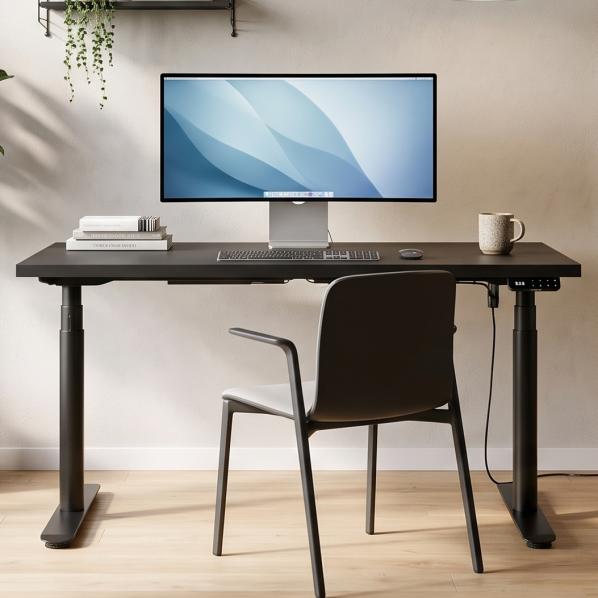 Ергономічне Регульований стіл AdapDesk Smart 2 Motor Pro Max 36мм Deep Black, Space Black