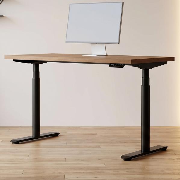 Ергономічне Регульований стіл AdapDesk Smart 2 Motor Pro Max 36мм Golden Wood, Space Black
