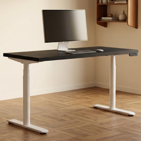 Ергономічне Регульований стіл AdapDesk Smart 2 Motor Pro Speed 36мм Carbon Black, Snow White