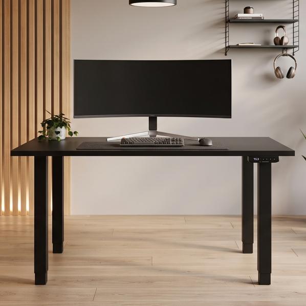 Ергономічне Регульований стіл AdapDesk Smart 4L 2 Motor 36 мм Deep Black, Space Black