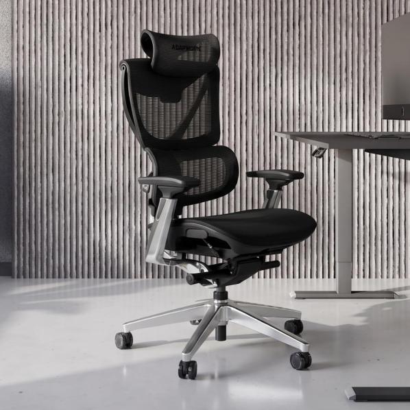Ергономічне Крісло S3 Pro Senior ErgoChair Platinum Grafite Black