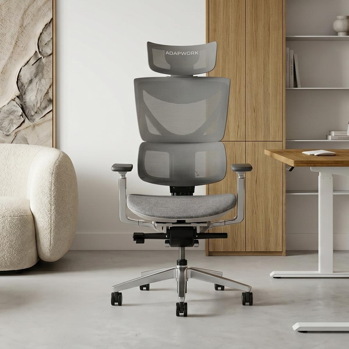 Крісло S3 Pro Senior ErgoChair Platinum Smoky Grey