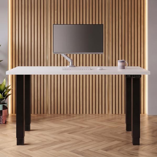 Ергономічне Регульований стіл AdapDesk Smart 4L 2 Motor 36 мм Crystal White, Space Black