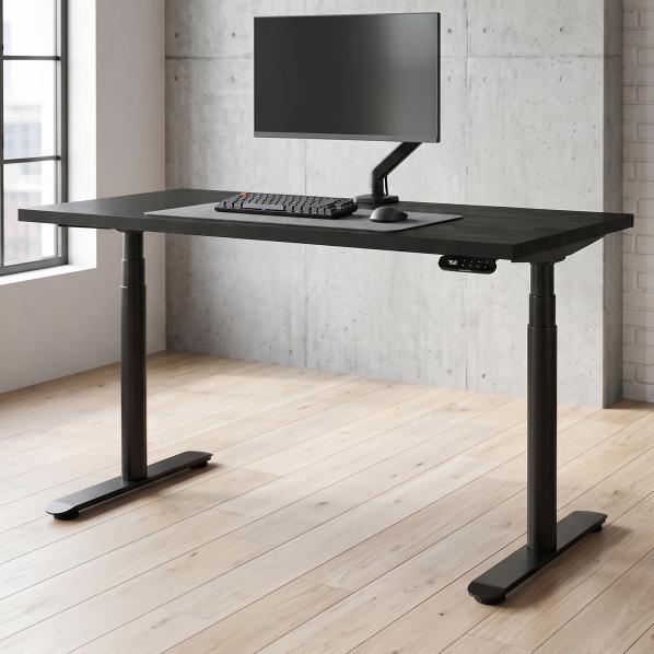 Ергономічне Регульований стіл AdapDesk Smart 2 Motor Pro Speed 36мм Carbon Black, Space Black