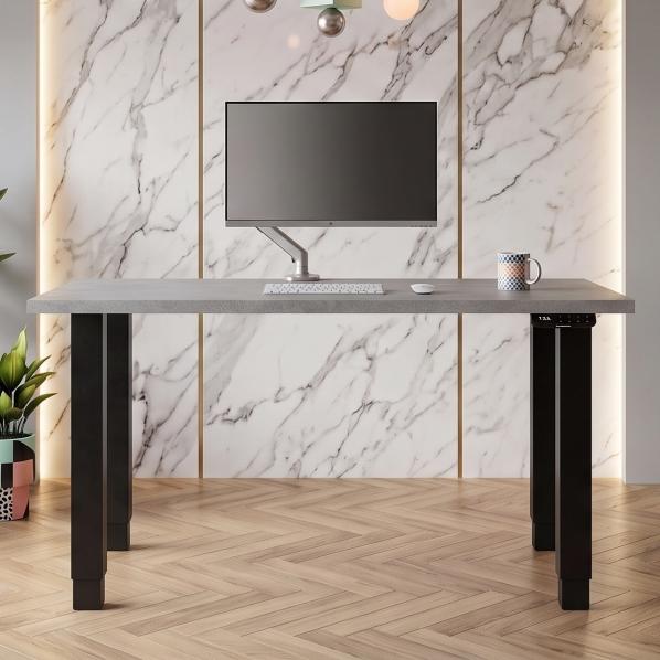 Ергономічне Регульований стіл AdapDesk Smart 4L 2 Motor 36 мм Smoky Gray, Space Black