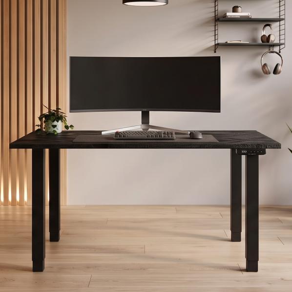 Ергономічне Регульований стіл AdapDesk Smart 4L 2 Motor 36 мм Carbon Black, Space Black