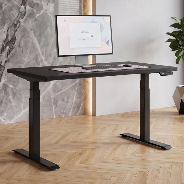 Ергономічне Регульований стіл AdapDesk Smart 2 Motor Pro 36мм Deep Black, Space Black