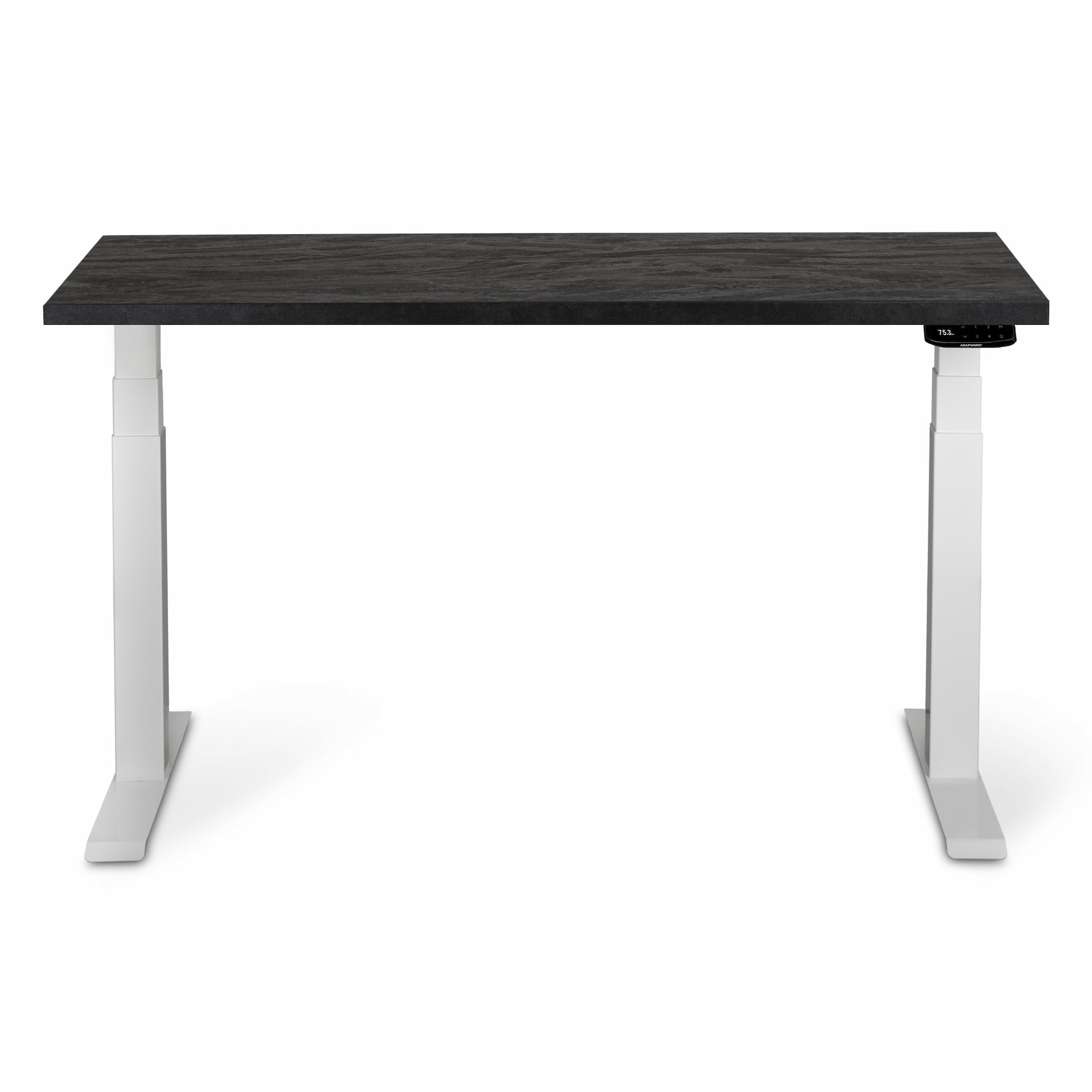 Регульований стіл AdapDesk Smart 2 Motor Pro 36мм Carbon Black, Snow White