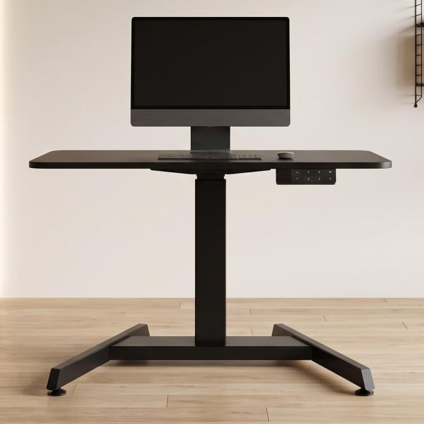 Ергономічне Регульований стіл AdapDesk Smart 1L 1 Motor 25 мм Space Black