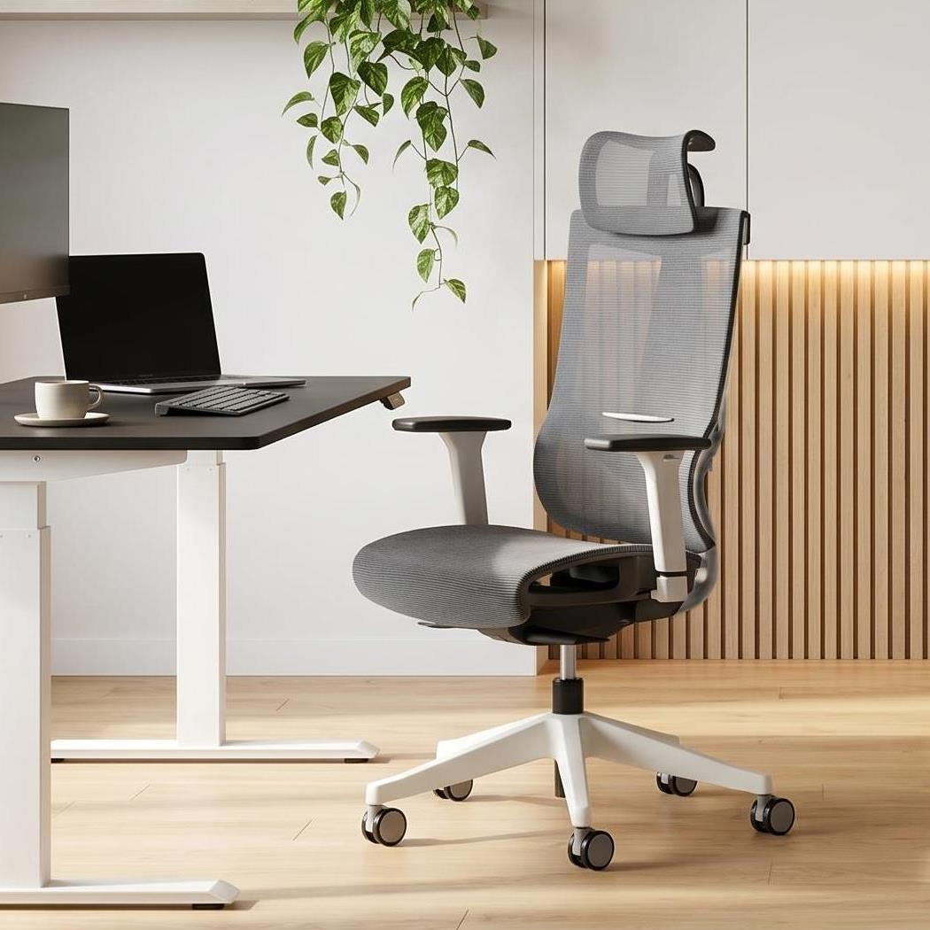 Крісло M1 Mesh Middle ErgoChair Alpine Grey