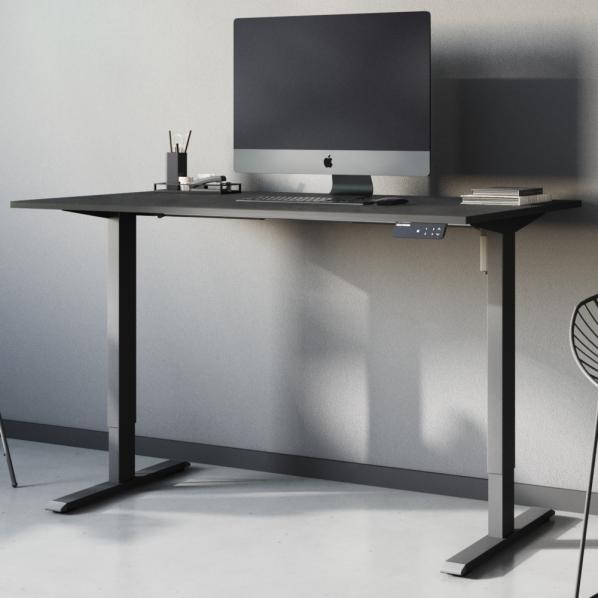 Регульований стіл AdapDesk Smart 1 Motor 18мм Carbon Black, Space Black