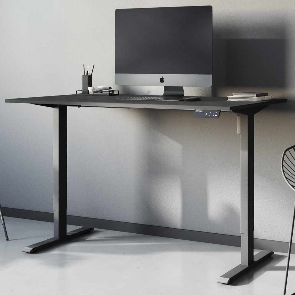 Регульований стіл AdapDesk Smart 1 Motor 18мм Carbon Black, Space Black