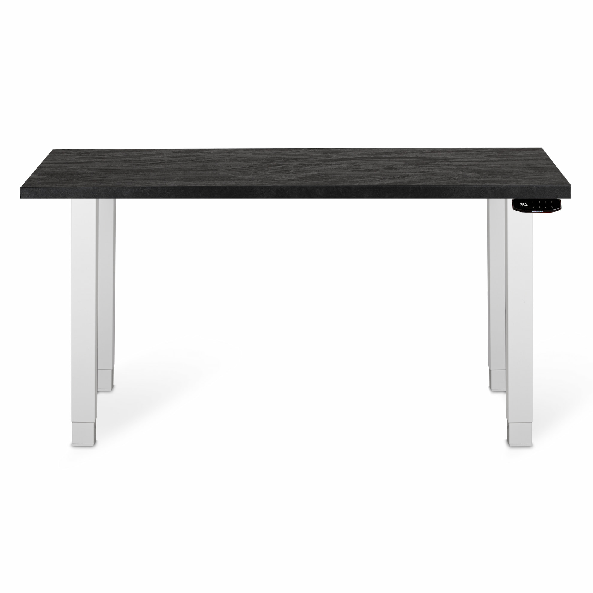 Регульований стіл AdapDesk Smart 4L 2 Motor 36 мм Carbon Black, Snow White
