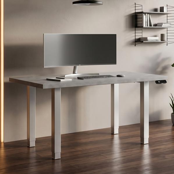 Ергономічне Регульований стіл AdapDesk Smart 4L 2 Motor 36 мм Smoky Gray, Snow White