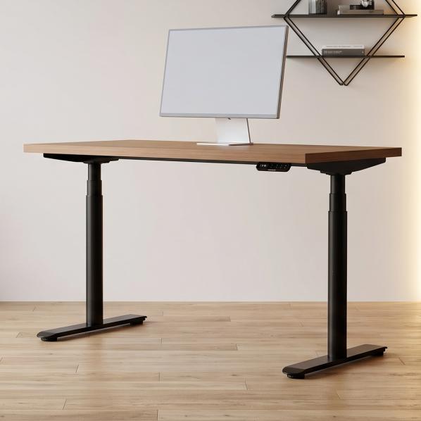 Ергономічне Регульований стіл AdapDesk Smart 2 Motor Pro Speed 36мм Golden Wood, Space Black