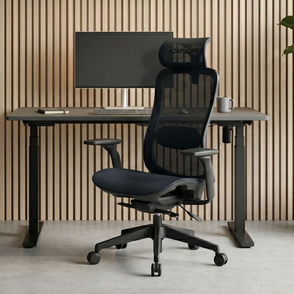 Ергономічне Крісло M4 Mesh Middle Ergochair Deep Black